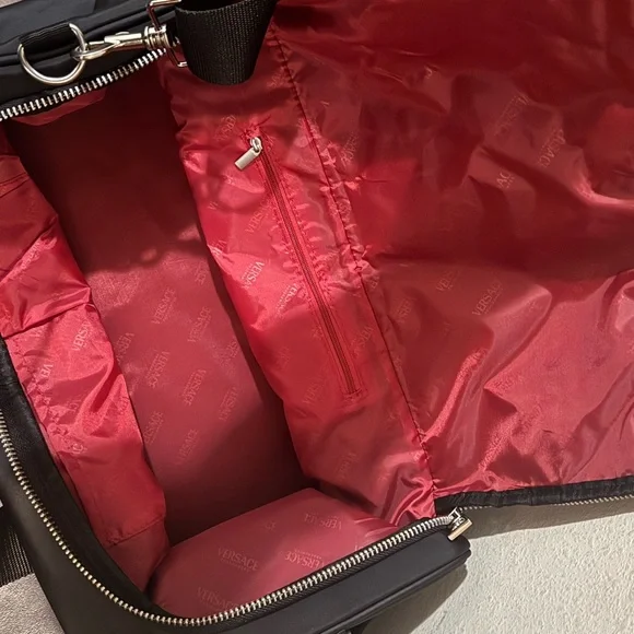 Versace Black and White Duffel Bag